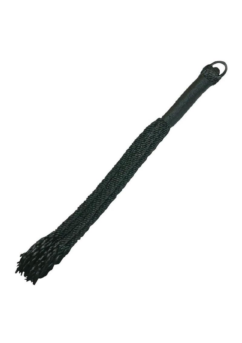 Sex & Mischief Shadow Rope Flogger - Black