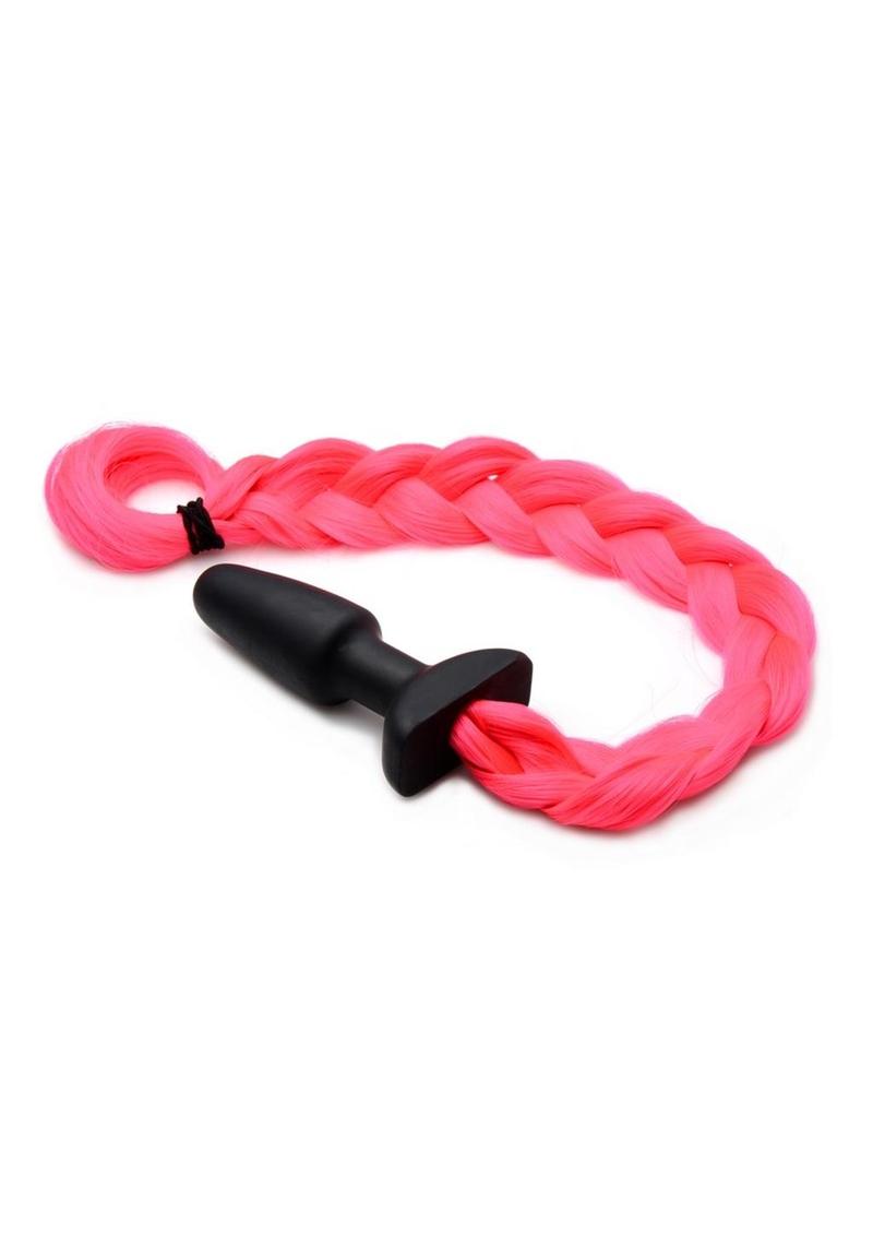 Tailz Pony Tail Anal Plug - Hot Pink