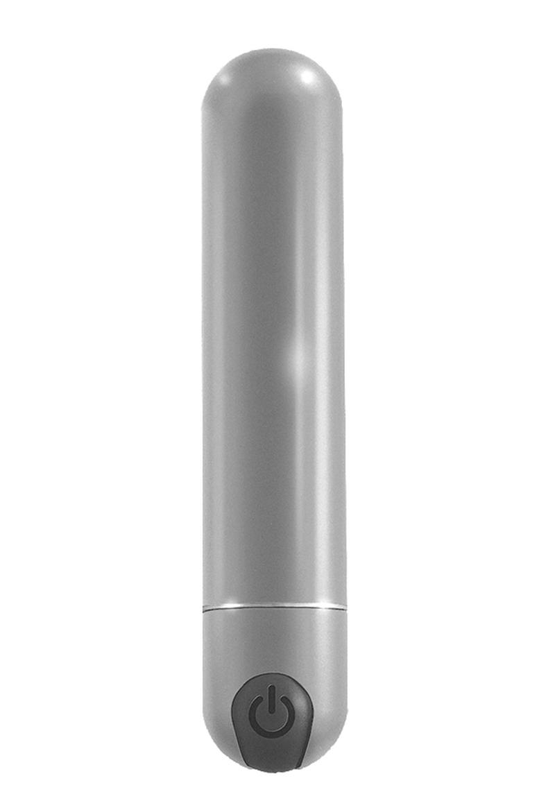 Intense Travelers Aluminum Rechargeable Vibrator - Silver
