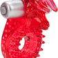 Couples Raging Bull Vibrating Cock Ring - Red