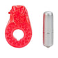 Couples Raging Bull Vibrating Cock Ring - Red