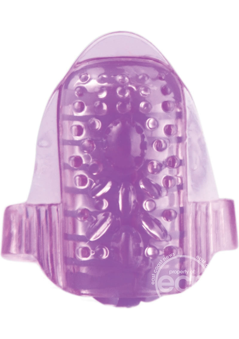 Ling O Vibrating Tongue Ring Silicone Waterproof Purple