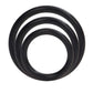 Silicone Support Rings Cock Rings (3 Piece Set) - Black