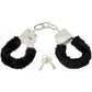 Sex & Mischief Furry Handcuffs - Black