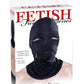 Fetish Fantasy Series Zipper Face Spandex Hood Black