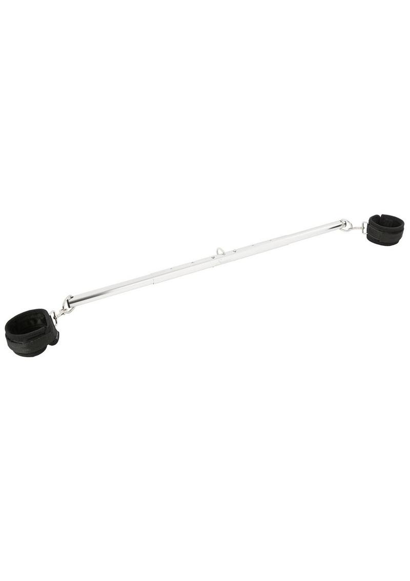 Sportsheets Expandable Spreader Bar and Cuffs Set - Silver/Black