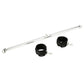 Sportsheets Expandable Spreader Bar and Cuffs Set - Silver/Black