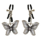 Fetish Fantasy Series Butterfly Nipple Clamps - Silver