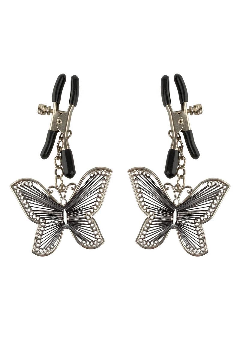 Fetish Fantasy Series Butterfly Nipple Clamps - Silver