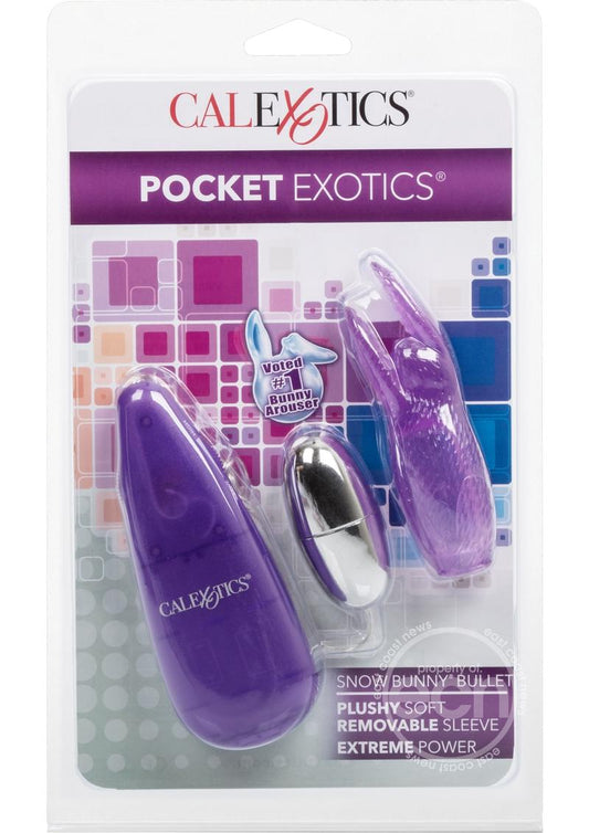 Pocket Exotics Snow Bunny Bullet 4in - Purple