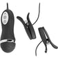 Frisky Power Pinchers 10 Mode Vibrating Nipple Clamps - Black