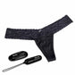 Wireless Remote Control Vibrating Panties Panty Vibe - Medium/Large - Black