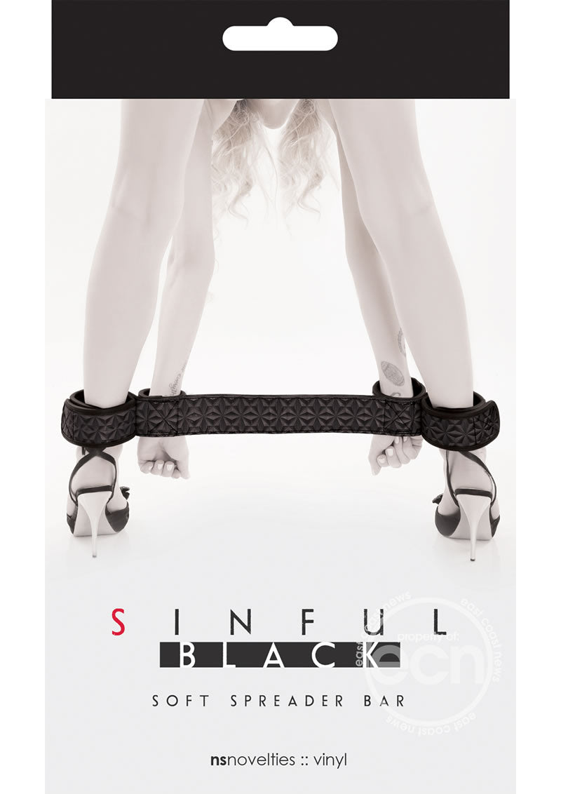 Sinful Soft Spreader Bar - Black
