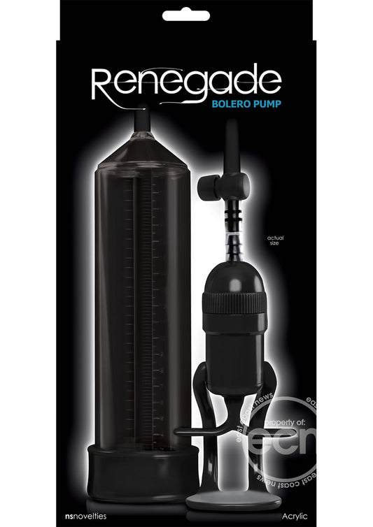 Renegade Bolero Penis Pump - Black
