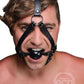 Strict Head Harness with Ball Gag 1.5in - Black