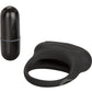 Silicone Lovers Arouser Silicone Vibrating Cock Ring - Black