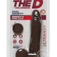 The D Perfect D Ultraskyn Dildo with Balls 8in - Chocolate