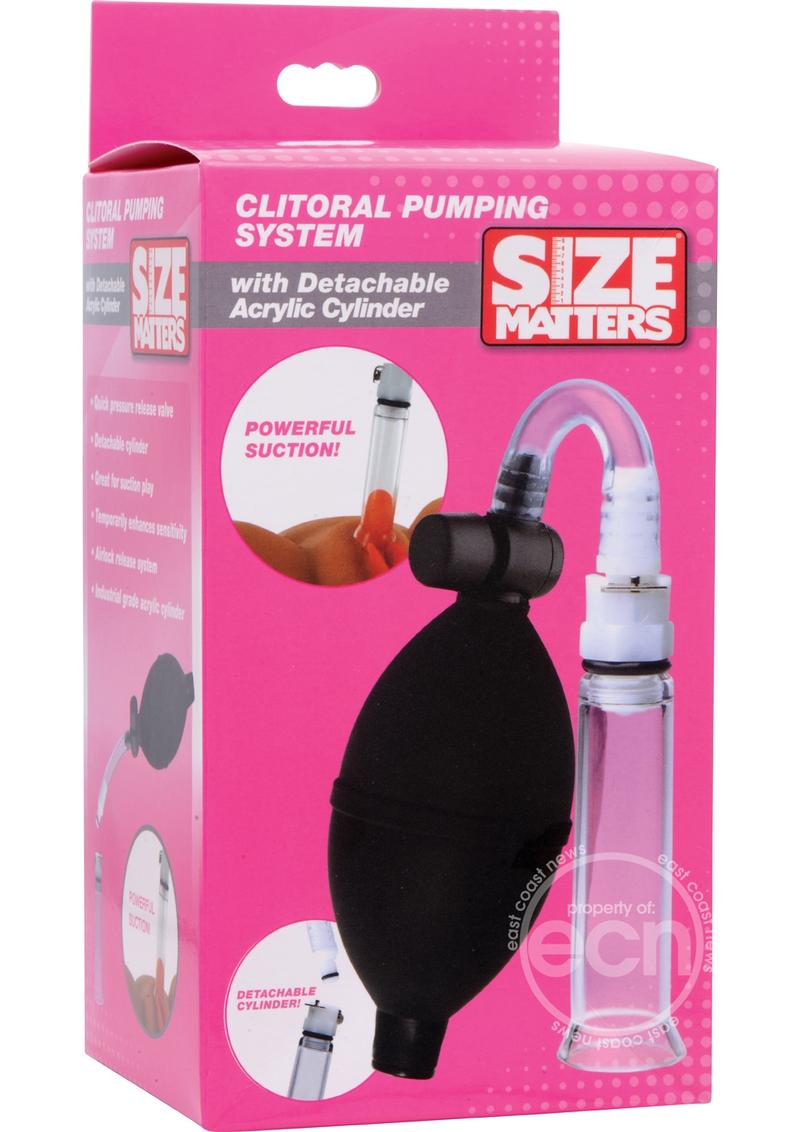 Size Matters Clitoral Pumping System with Detachable Acrylic Cylinder