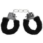 Ouch! Pleasure Furry Handcuffs - Black