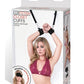 Lux Fetish Closet Cuffs Adjustable Playful Restraint System (4 piece set) - Black