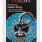 Silicone Weighted Lasso Cock Ring - Black