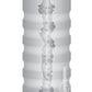 ZOLO The Girlfriend Stroker Squeezable Vibrating Masturbator with Bullet - Clear