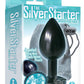 The 9's - The Silver Starter Bejeweled Annodized Stainless Steel Plug - Aqua