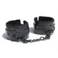 Sex & Mischief Shadow Fur Handcuffs - Black
