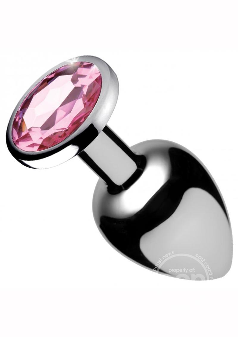 Booty Sparks Pink Gem Small Anal Plug - Pink