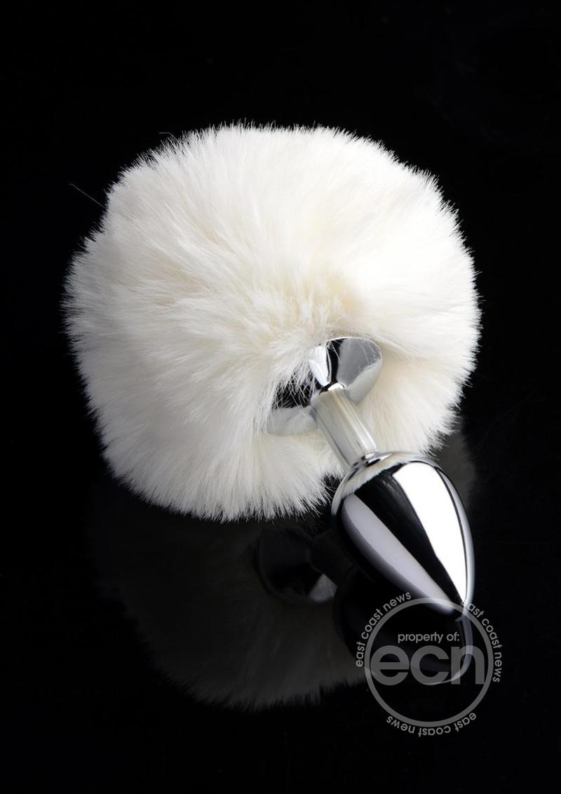 Tailz Fluffy Bunny Tail Anal Plug - White