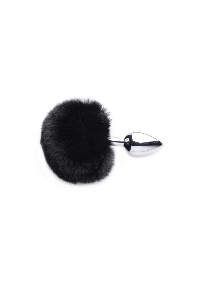 Tailz Onyx Bunny Tail Anal Plug - Black