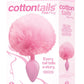The 9's - Cottontails Silicone Bunny Tail Butt Plug - Pink