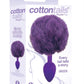 The 9's - Cottontails Silicone Bunny Tail Butt Plug - Purple