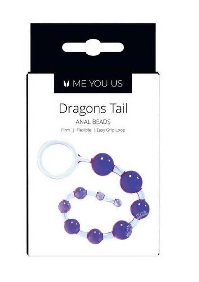 ME YOU US Dragons Tail Anal Beads - Violet