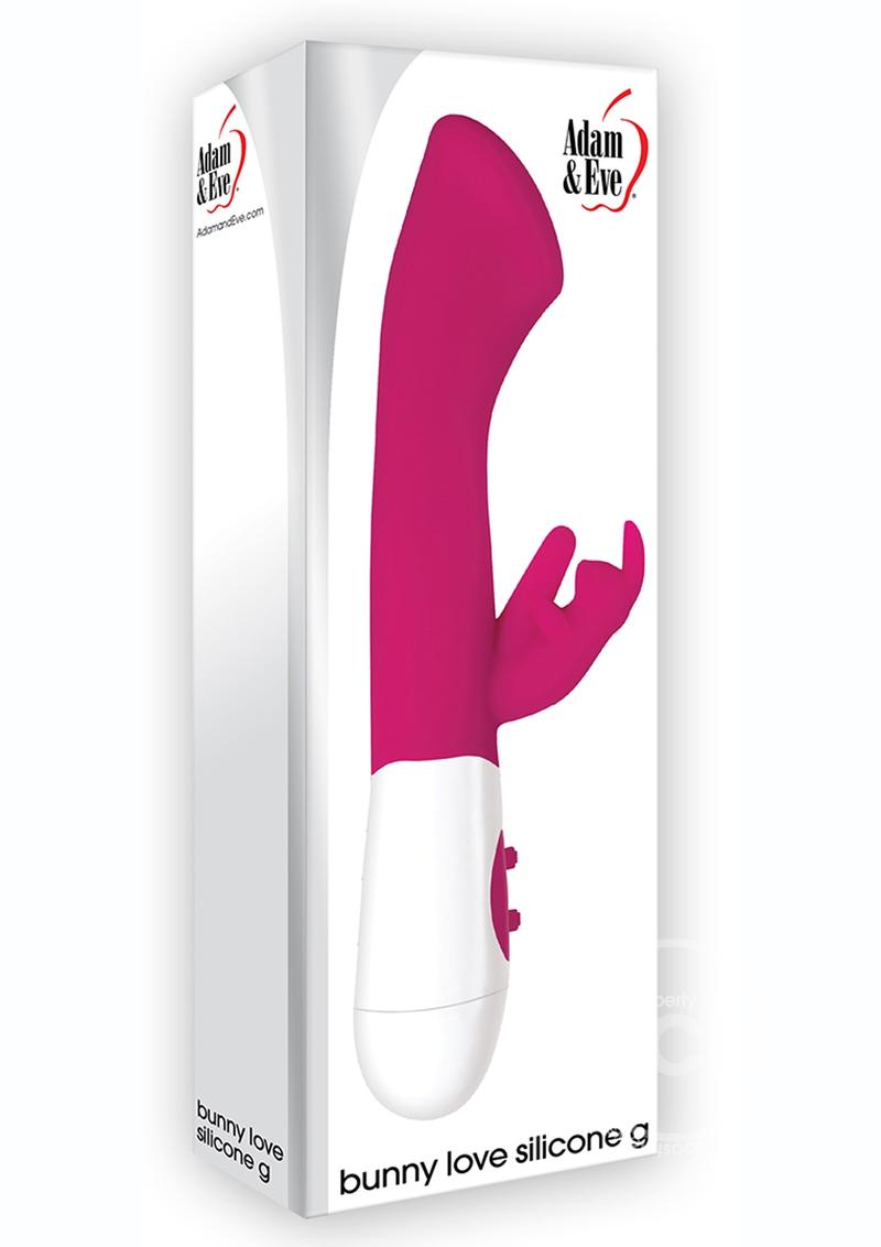 Adam & Eve Bunny Love Silicone G Rabbit Vibrator - Pink