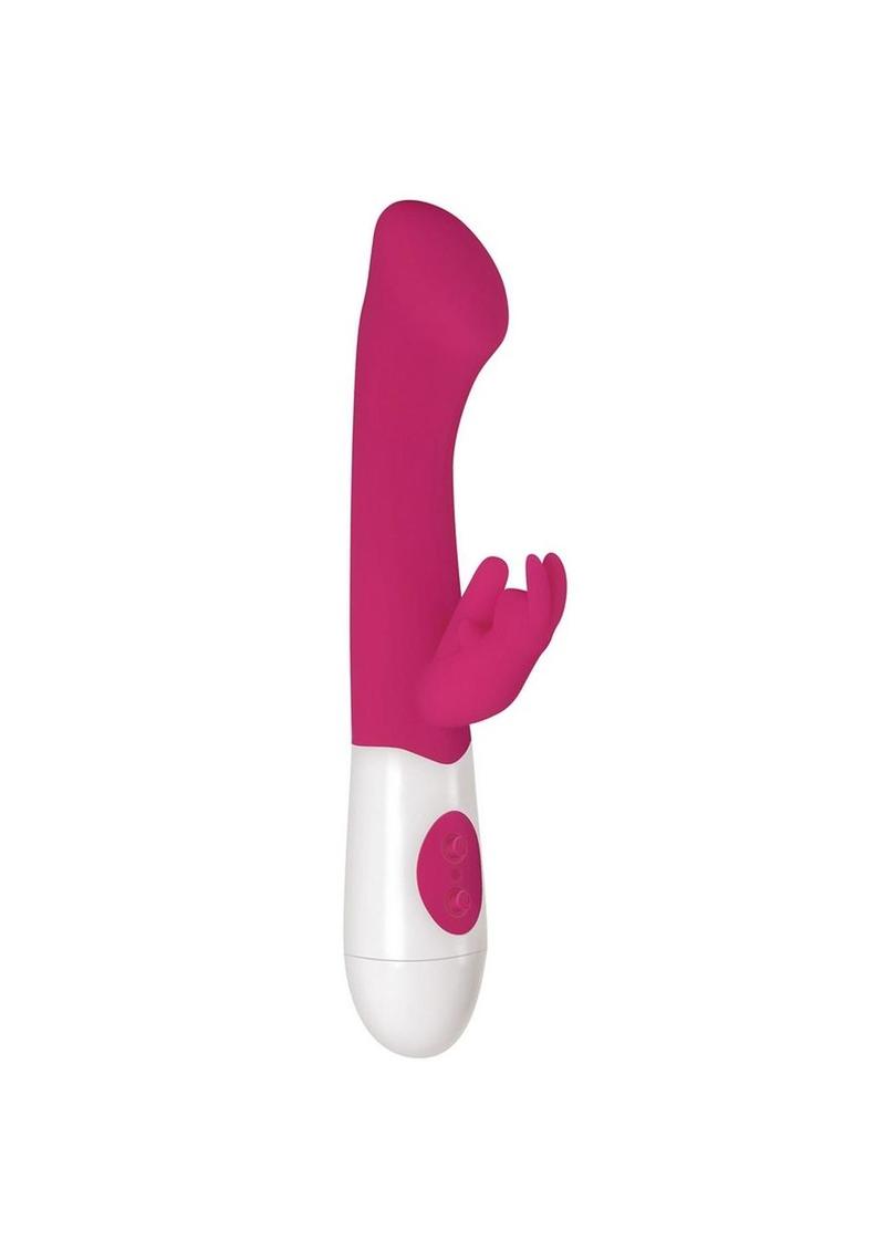 Adam & Eve Bunny Love Silicone G Rabbit Vibrator - Pink