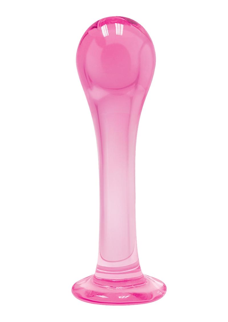 First Glass Droplet Anal & Pussy Stimulator - Pink