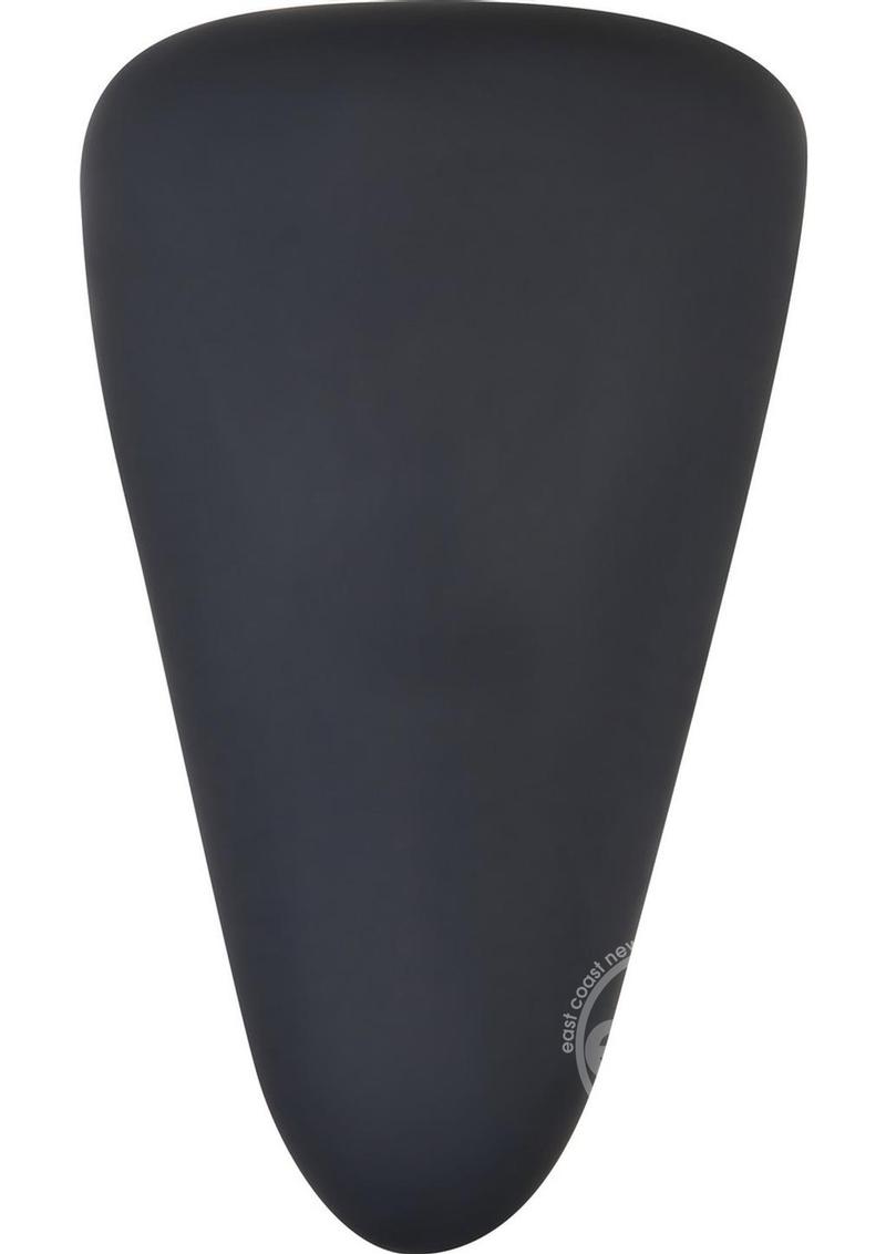 Hidden Pleasure Rechargeable Silicone Panty Vibe with Remote Control - Black