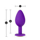 Temptasia Bling Plug Silicone Butt Plug - Small - Purple