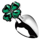 Booty Sparks Lucky Clover Gem Small Anal Plug - Green