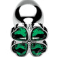 Booty Sparks Lucky Clover Gem Small Anal Plug - Green