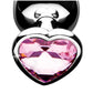 Booty Sparks Heart Gem Anal Plug Set - Pink