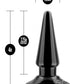 Anal Adventures Easy Butt Plug - Black