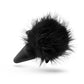 Temptasia Bunny Tail Pom Silicone Butt Plug - Black