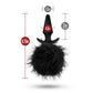 Temptasia Bunny Tail Pom Silicone Butt Plug - Black