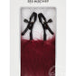 Sex & Mischief Enchanted Feather Nipple Clamps - Red/Black