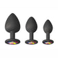 Glams Spades Trainer Kit Silicone Plugs 3pc - Black