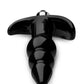 Frisky Bubbling Noir Ribbed Anal Plug - Black
