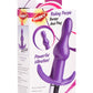 Frisky Rolling Purple Bumpy Vibrating Anal Plug - Purple