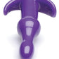 Frisky Rolling Purple Bumpy Vibrating Anal Plug - Purple